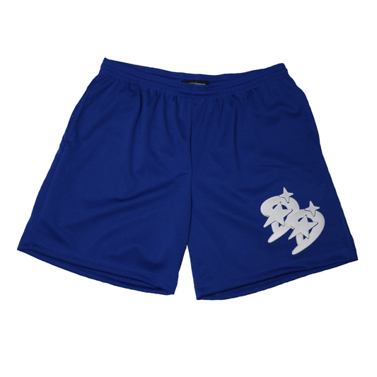 DANNY DIEGO COLECCIÓN ROYAL BLUE DOUBLE D-STAR MESH SHORTS